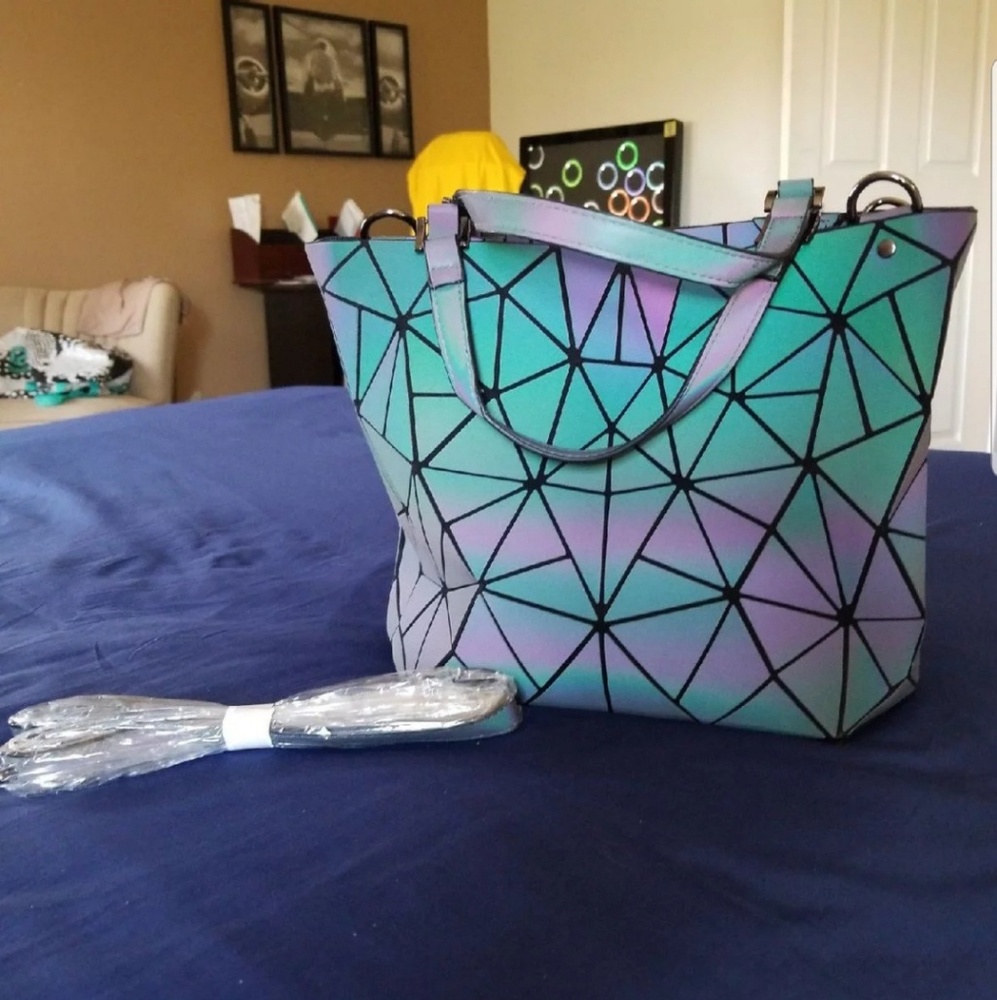 Glowing Geometric Purse